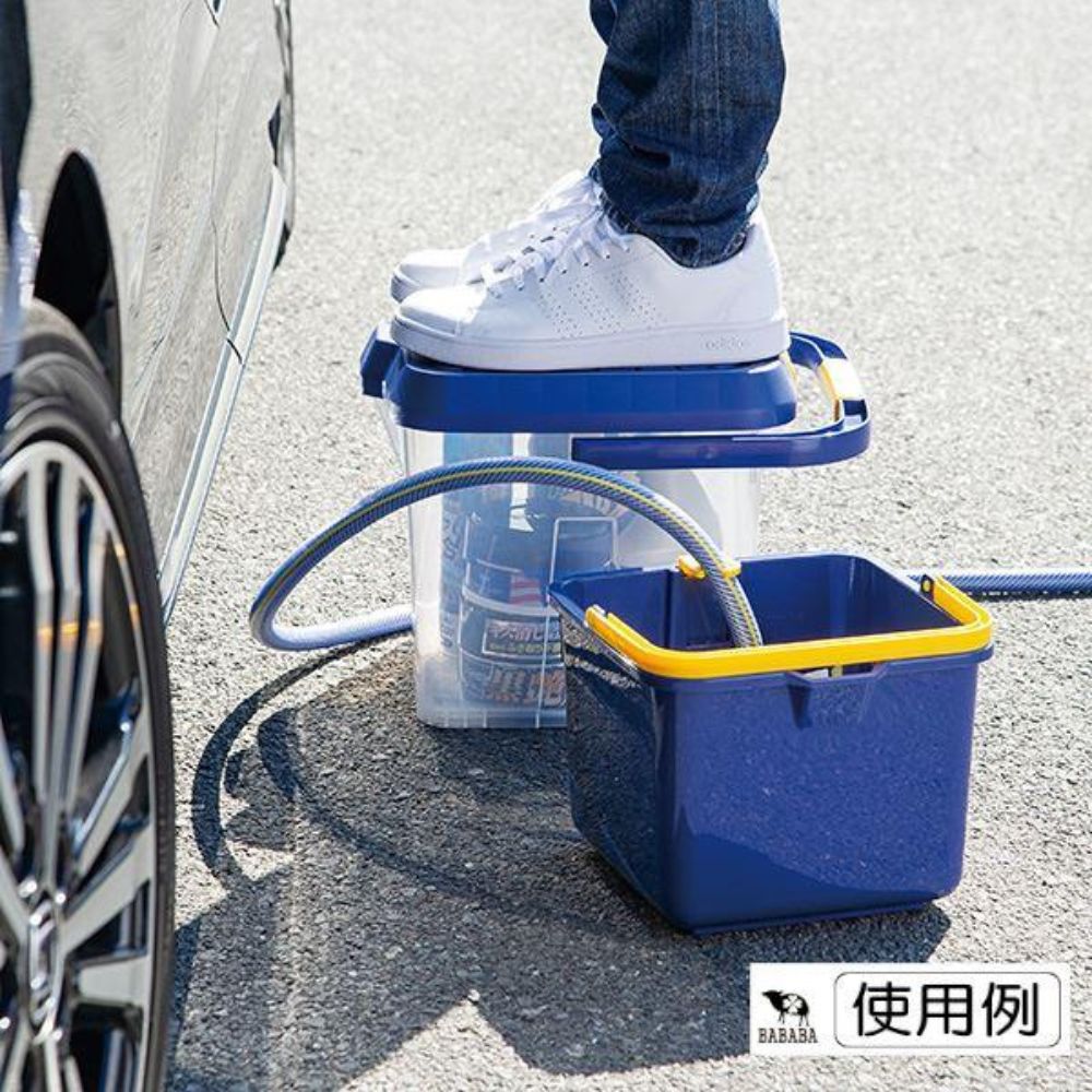 多用途踏台水桶、洗車水桶 | 15L | 日本製 | INOMATA | T32-I-3217BL